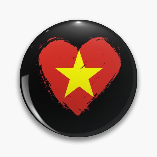 Item preview, Distressed Vietnam Flag Heart VN designed and sold by shitpostee.