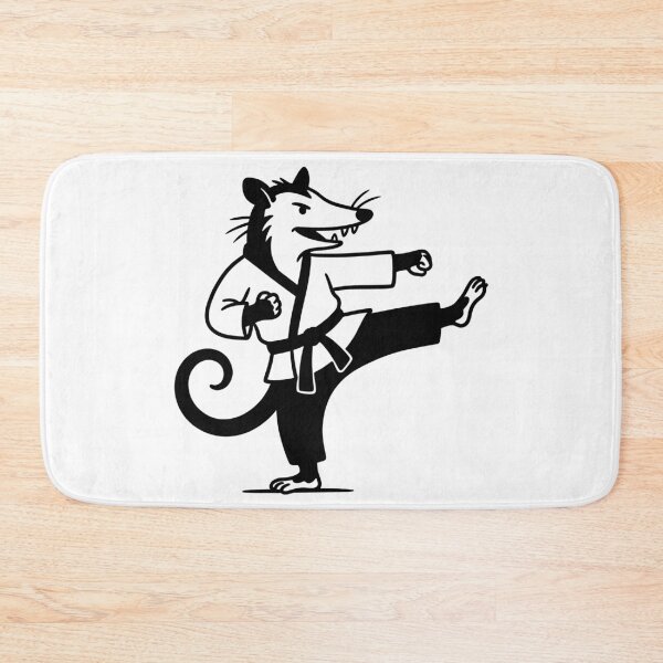 Item preview, Karate-practicing opossum designed and sold by Visual-Elixir.