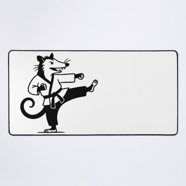 Item preview, Karate-practicing opossum designed and sold by Visual-Elixir.