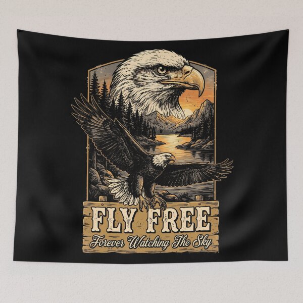 Item preview, Forever Watching The Sky Fly Free Jackie Eagle Memorial designed and sold by JameseDuam.
