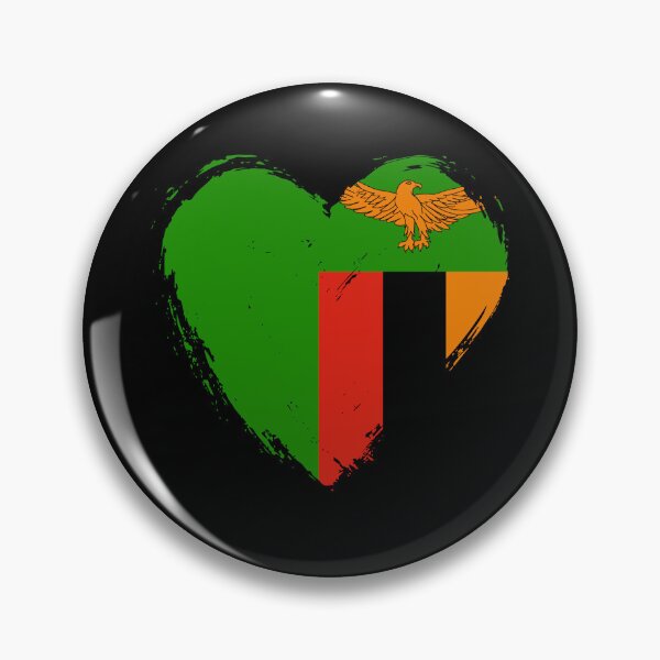 Item preview, Distressed Zambia Flag Heart ZM designed and sold by shitpostee.