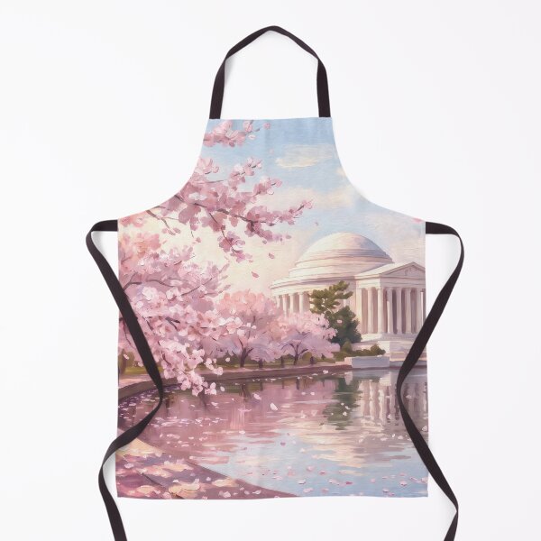 Item preview, Cherry Blossoms Around the Jefferson Memorial designed and sold by RedPeaStudio.