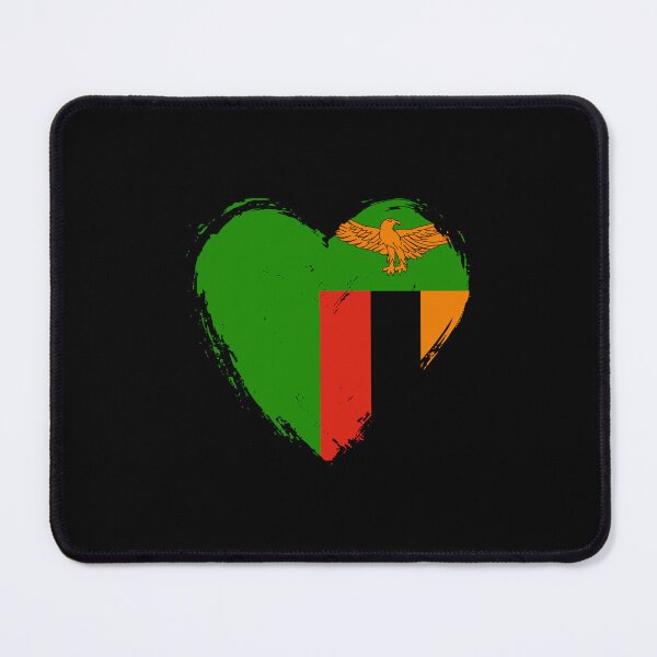 Item preview, Distressed Zambia Flag Heart ZM designed and sold by shitpostee.