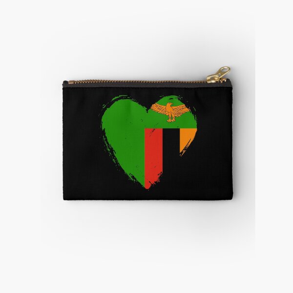 Item preview, Distressed Zambia Flag Heart ZM designed and sold by shitpostee.