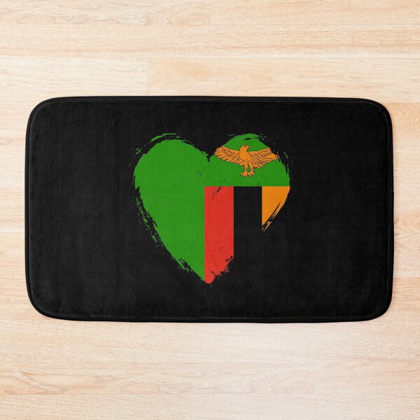 Item preview, Distressed Zambia Flag Heart ZM designed and sold by shitpostee.