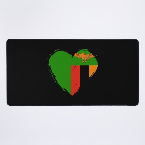 Item preview, Distressed Zambia Flag Heart ZM designed and sold by shitpostee.