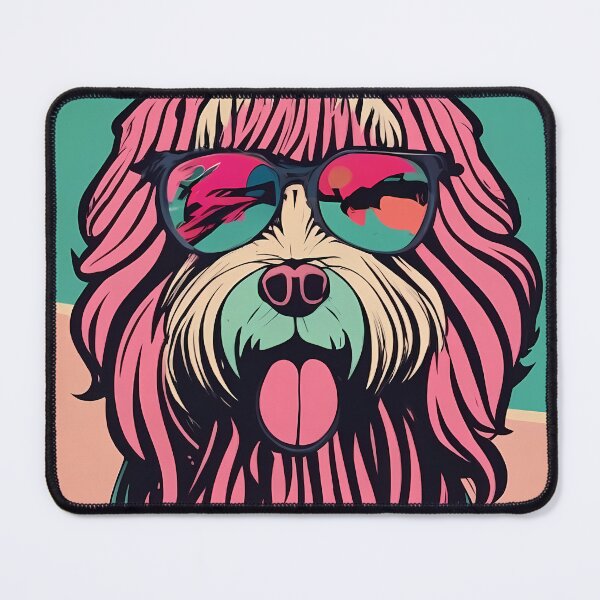 Item preview, Pop Art Dog with Vintage Glasses designed and sold by Georgiale.