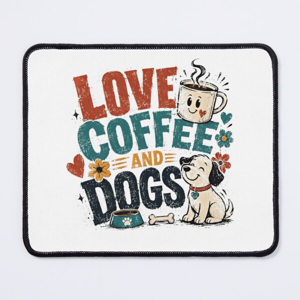 Item preview, Love Coffee And Dogs Dog Owner Coffee Drinker Pet Parent designed and sold by Star3NowForMe.