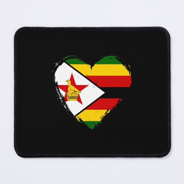 Item preview, Distressed Zimbabwe Flag Heart ZW designed and sold by shitpostee.