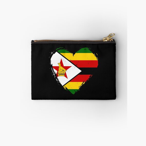 Item preview, Distressed Zimbabwe Flag Heart ZW designed and sold by shitpostee.