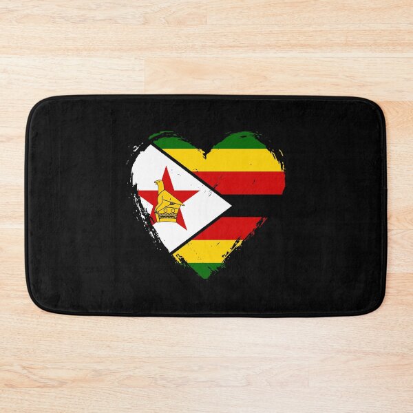 Item preview, Distressed Zimbabwe Flag Heart ZW designed and sold by shitpostee.