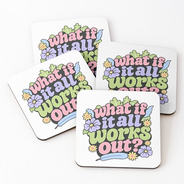 Item preview, What If It All Works Out? Positive Thinking Optimism Motivation designed and sold by Star3NowForMe.
