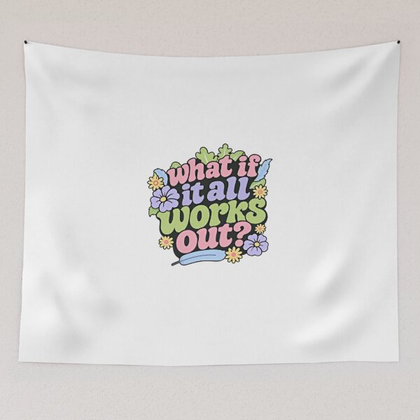 Item preview, What If It All Works Out? Positive Thinking Optimism Motivation designed and sold by Star3NowForMe.