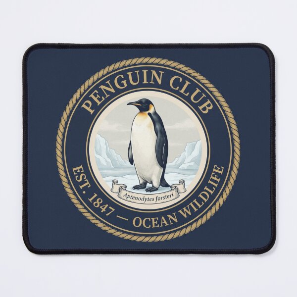 Item preview, Penguin Club Vintage Badge Antarctic Wildlife designed and sold by CalmCapy Co.