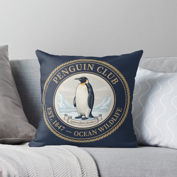 Item preview, Penguin Club Vintage Badge Antarctic Wildlife designed and sold by CalmCapy Co.