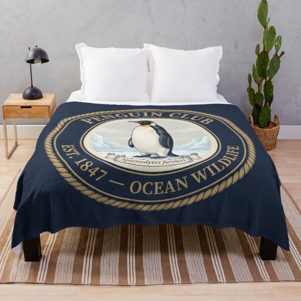Item preview, Penguin Club Vintage Badge Antarctic Wildlife designed and sold by CalmCapy Co.