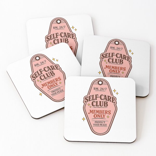 Item preview, Self Care Club Retro Motel Keychain Mental Health Gift designed and sold by Timeless Junction.