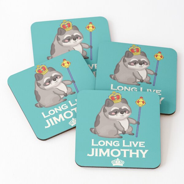 Item preview, Long Live Jimothy Raccoon Light Font Version designed and sold by Khotekmei.
