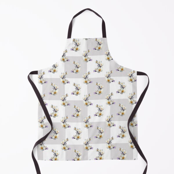 Item preview, Elegant White Crocus Watercolor Seamless Spring Floral Pattern Design designed and sold by EL-Lebedenko.