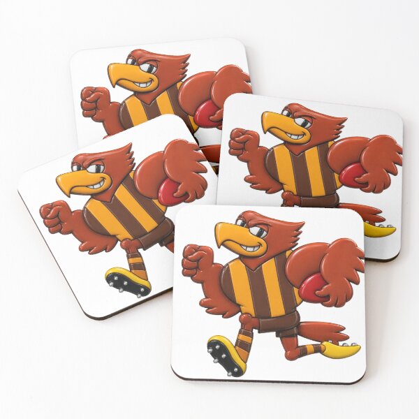 Item preview, Mighty Hawks Retro Mascot Drawing 3D designed and sold by Luke Foran Sports Art.