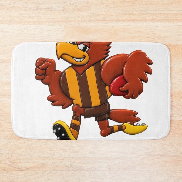 Item preview, Mighty Hawks Retro Mascot Drawing 3D designed and sold by Luke Foran Sports Art.