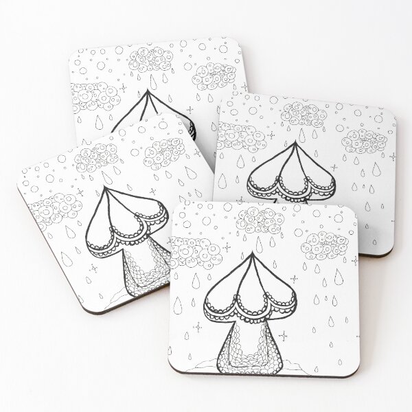 Item preview, Mushroom in the rain designed and sold by Selene-Designs.