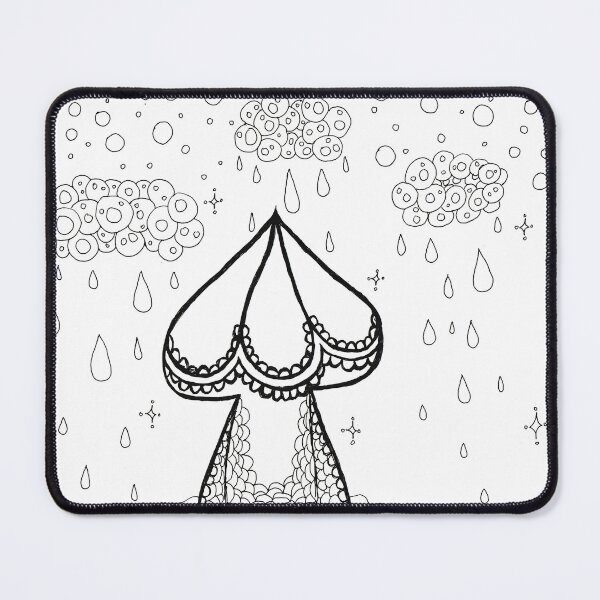 Item preview, Mushroom in the rain designed and sold by Selene-Designs.