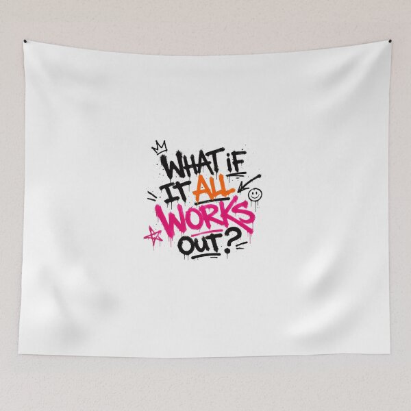 Item preview, What If It All Works Out? Optimistic Motivational Inspirational For Positive Thinkers designed and sold by Star3NowForMe.