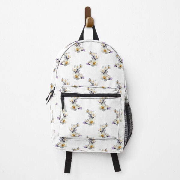 Item preview, Delicate White Crocus Blossoms Seamless Botanical Spring Pattern Artwork designed and sold by EL-Lebedenko.