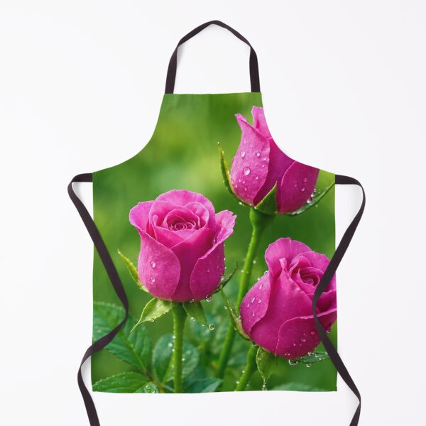 Item preview, Pink Rose Trio With Water Droplets in Bloom designed and sold by Wild Bloom Paws.