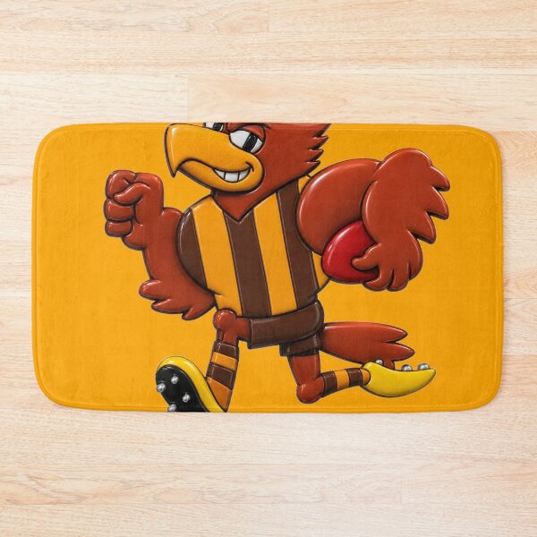 Item preview, Mighty Hawks Retro Mascot Drawing 3D designed and sold by Luke Foran Sports Art.