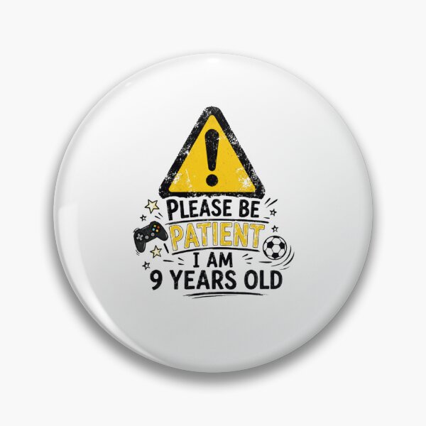 Item preview, Please Be Patient I Am 9 Years Old 9th Birthday Gaming Soccer Boy Girl designed and sold by Star3NowForMe.