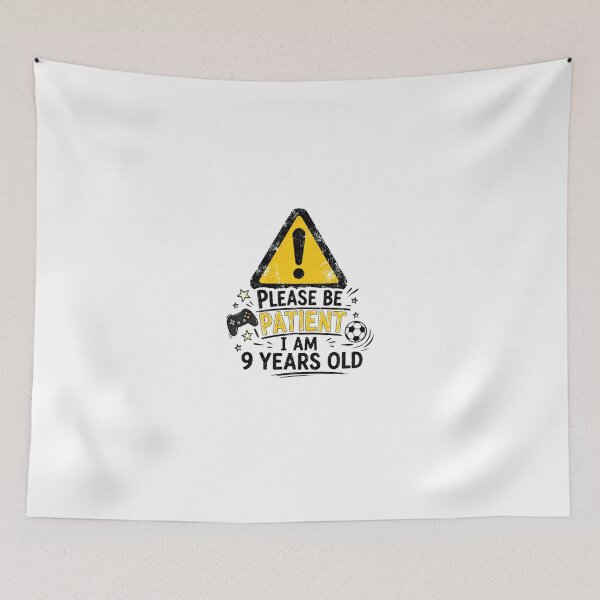 Item preview, Please Be Patient I Am 9 Years Old 9th Birthday Gaming Soccer Boy Girl designed and sold by Star3NowForMe.