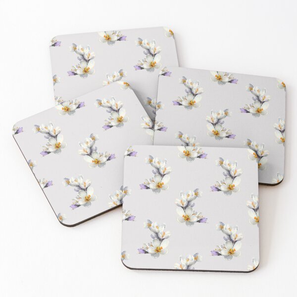 Item preview, Soft Watercolor Crocus Flowers Elegant Seamless Botanical Pattern Design designed and sold by EL-Lebedenko.