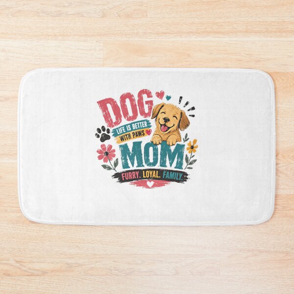Item preview, Dog Mom Life Is Better With Paws Furry Loyal Family Pet Owner Canine Lover designed and sold by Star3NowForMe.