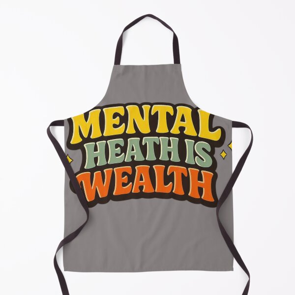 Item preview, Mental Health Is Wealth Retro Groovy Typography designed and sold by Timeless Junction.