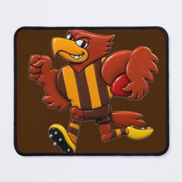 Item preview, Mighty Hawks Retro Mascot Drawing 3D designed and sold by Luke Foran Sports Art.