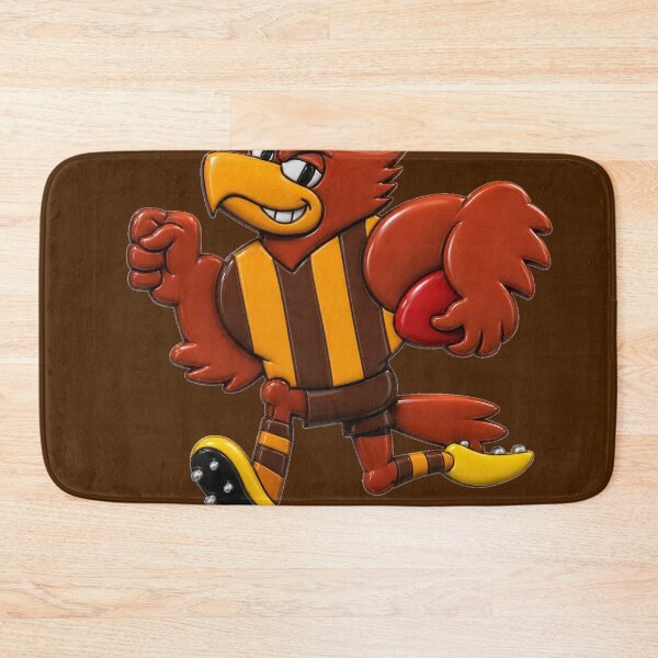 Item preview, Mighty Hawks Retro Mascot Drawing 3D designed and sold by Luke Foran Sports Art.
