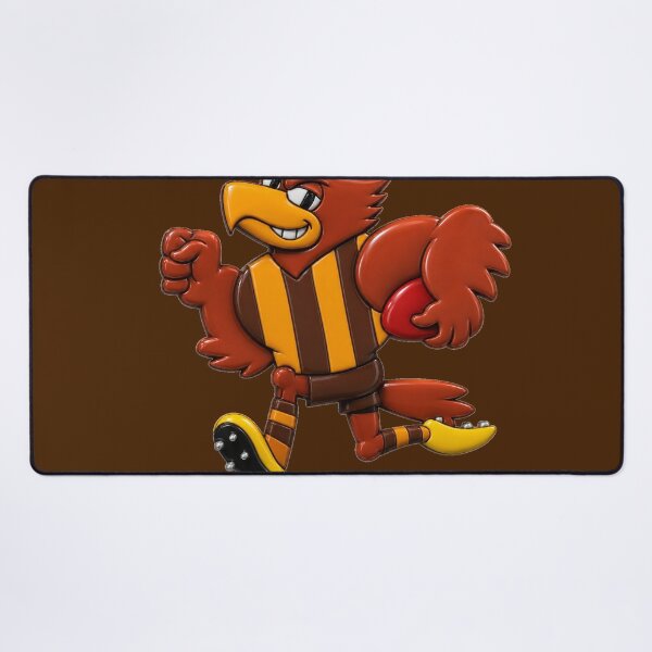 Item preview, Mighty Hawks Retro Mascot Drawing 3D designed and sold by Luke Foran Sports Art.