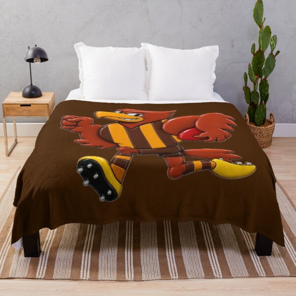 Item preview, Mighty Hawks Retro Mascot Drawing 3D designed and sold by Luke Foran Sports Art.