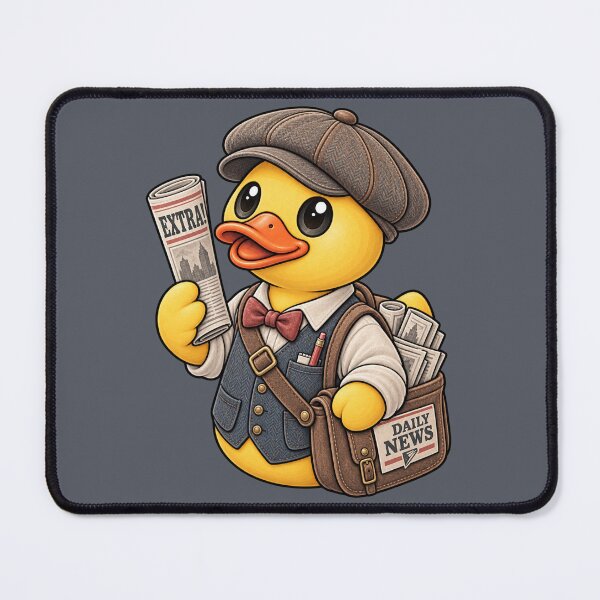 Item preview, Rubber Duck Paper Boy – Vintage Edition designed and sold by BROHLine Studio.