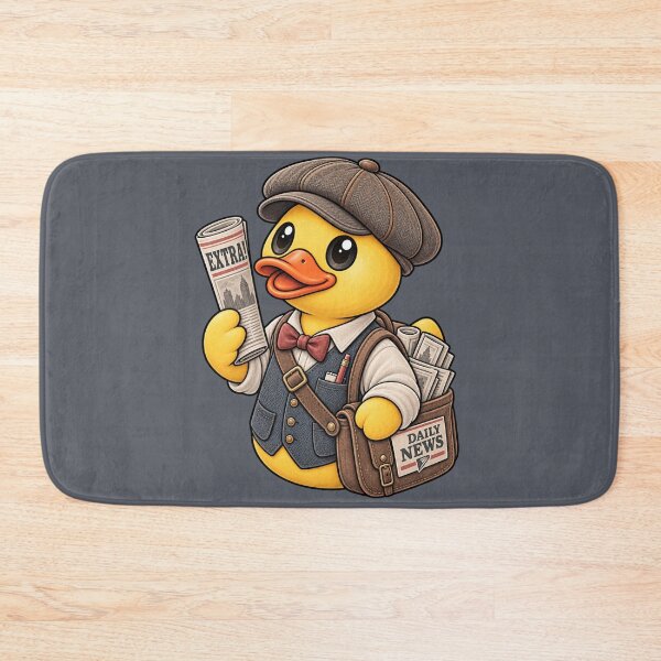 Item preview, Rubber Duck Paper Boy – Vintage Edition designed and sold by BROHLine Studio.