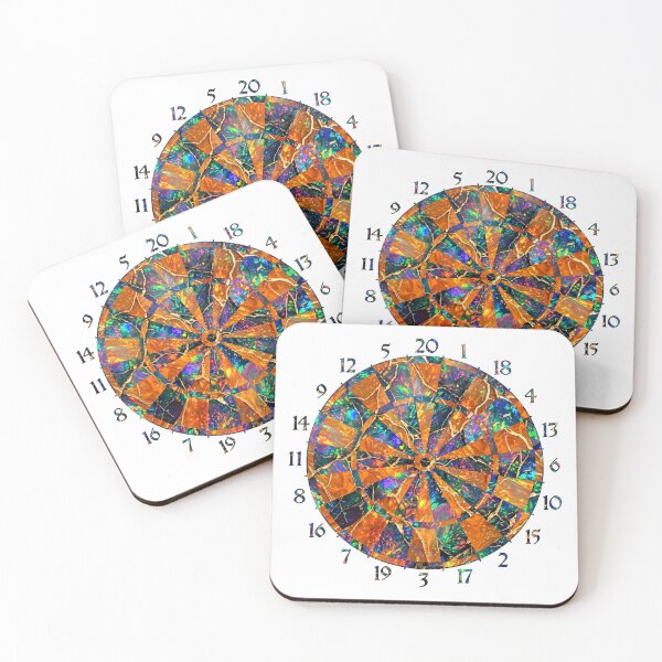 Item preview, Designer dartboard made of opal gemstone imitation designed and sold by Segasprojects.