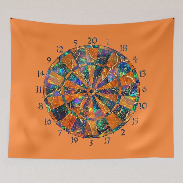 Item preview, Designer dartboard made of opal gemstone imitation designed and sold by Segasprojects.