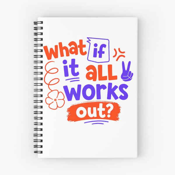 Item preview, What If It All Works Out? Motivational Positive Inspiration Mindset designed and sold by Star3NowForMe.