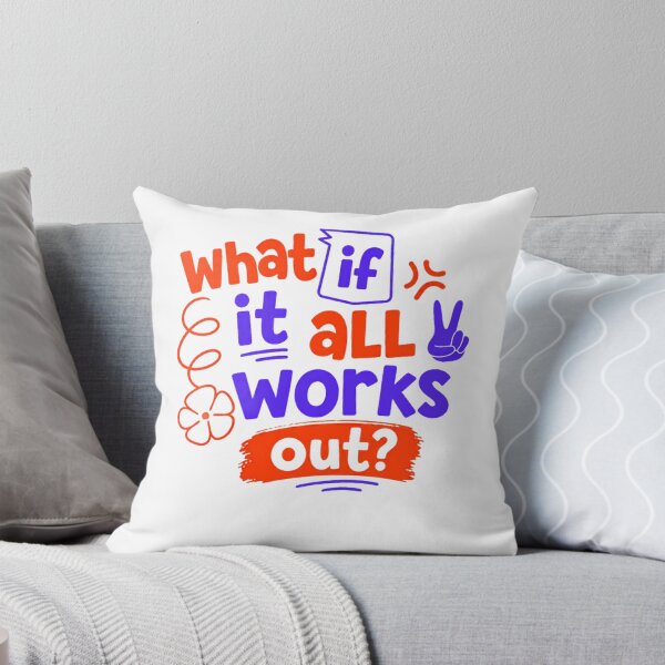 Item preview, What If It All Works Out? Motivational Positive Inspiration Mindset designed and sold by Star3NowForMe.