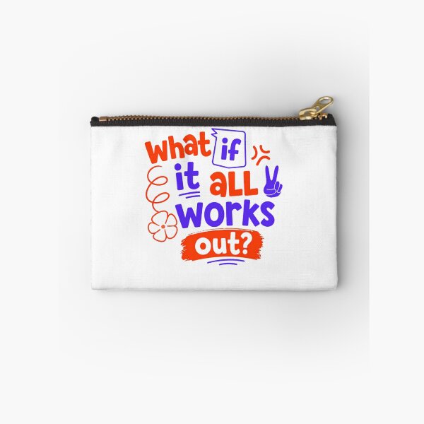 Item preview, What If It All Works Out? Motivational Positive Inspiration Mindset designed and sold by Star3NowForMe.