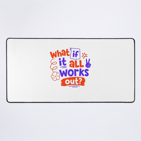 Item preview, What If It All Works Out? Motivational Positive Inspiration Mindset designed and sold by Star3NowForMe.