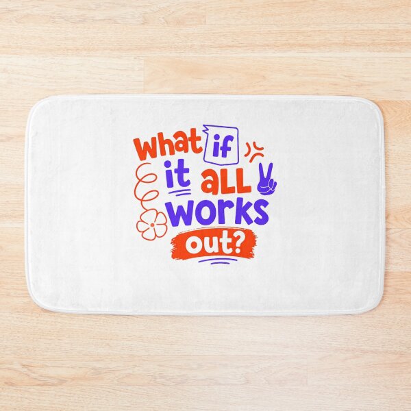 Item preview, What If It All Works Out? Motivational Positive Inspiration Mindset designed and sold by Star3NowForMe.