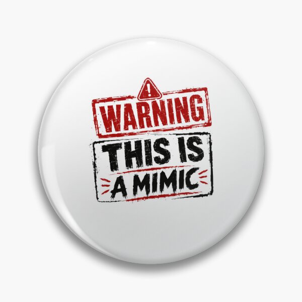 Item preview, Warning This Is A Mimic Dungeons Dragons Gaming Monster designed and sold by Star3NowForMe.